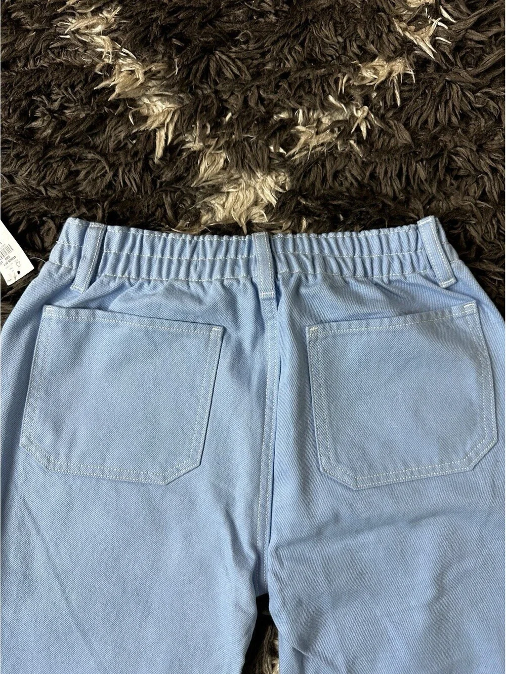 NWT Old Navy High Rise Baggy Wide Leg Pants Light Blue Girls Size Large 10 Plus